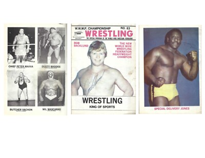 High Chief Peter Maivia  Signed WWWF Program Bob Backlund S.D. Jones BLOODLINE