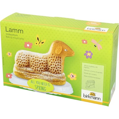Birkmann Vollbackform Lamm für ca. 900 ml Teig Osterhase in 3D-Optik hochwert...