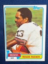 1981 TOPPS #9 REGGIE RUCKER (CLEVELAND BROWNS) FOOTBALL CARD