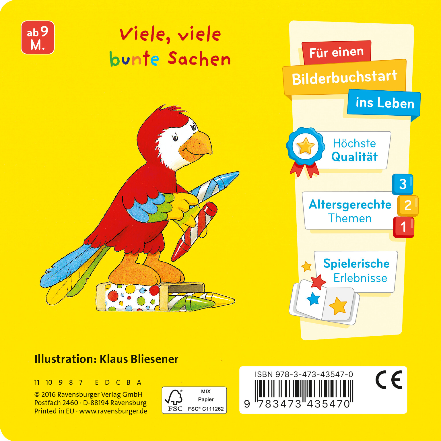 Thumbnail - Klaus Bliesener; Klaus Bliesener / Mein Erstes Gucklochbuch: Farben