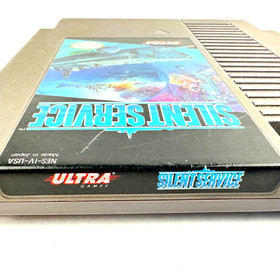 (2) Nintendo NES Video Games: Top Gun '87 Konami + Silent Service '89 Ultra Game