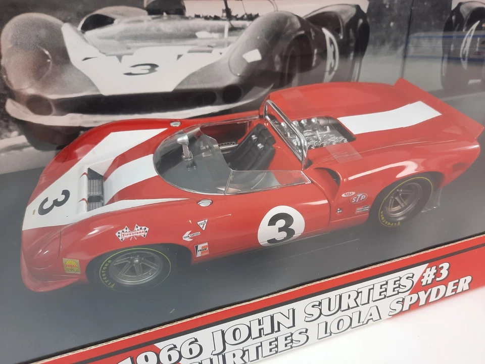GMP Lola Spyder #3 John Surtees 1966 1/18 12004 - Immagine 3 di 4