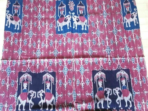Prächtiges Ikat, Zeremonientuch, Sumba Insel um 1970, 280x120cm - Bild 7 von 11