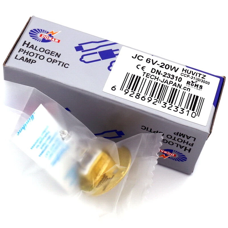1X Visual Acuity Chart Light Bulb Projector Lamp 6V20W HUVITZ CCP-3100 CCP-3000 - Image 3 of 4