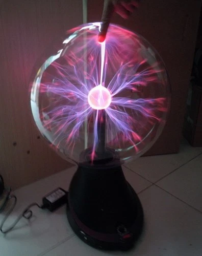 12" Red Tesla Plasma Ball Lamp Light Bluetooth Speaker for Holiday Party Bar - Image 3 of 4
