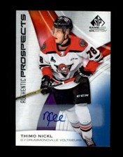  2019-20 SP Game Used CHL Autographs Blue #41 Thimo Nickl D (ref 110227)