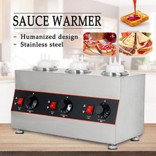 Calentador de salsa eléctrico 220V mermelada queso máquina termorretidora comercial 3 botellas