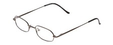 Calabria Metal Flex KIDS 1005 Oval Reading Glasses 0.75 Dark Gunmetal/Black Gir