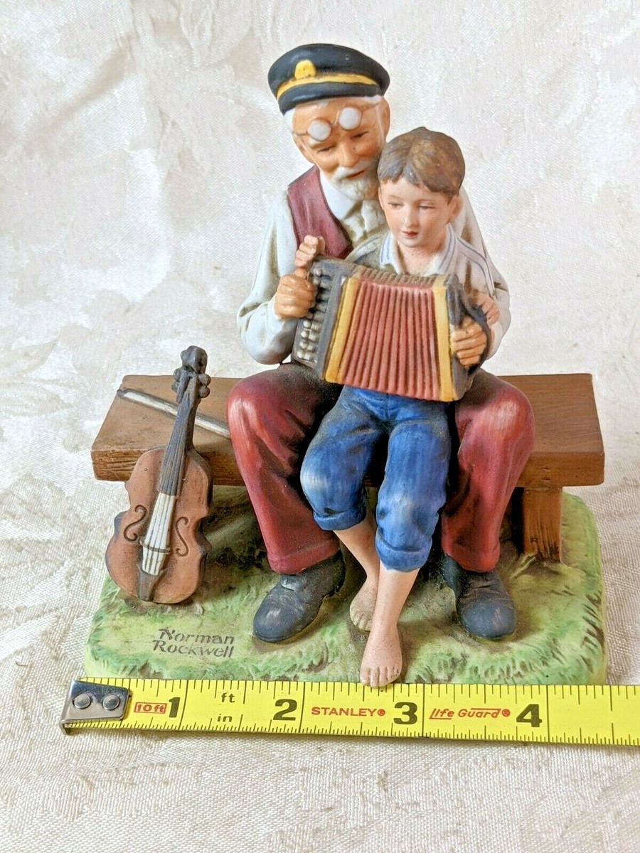 Norman Rockwell Vintage Ceramic 1980 The Music Lesson | eBay