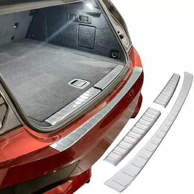 Chrom Stoßstangenschutz hinten SET 3-tlg GEBÜRSTET für BMW IX AB 2021