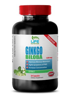 stress and anxiety relief - Ginkgo Biloba 120mg 1 Bottle - anti aging vitamins