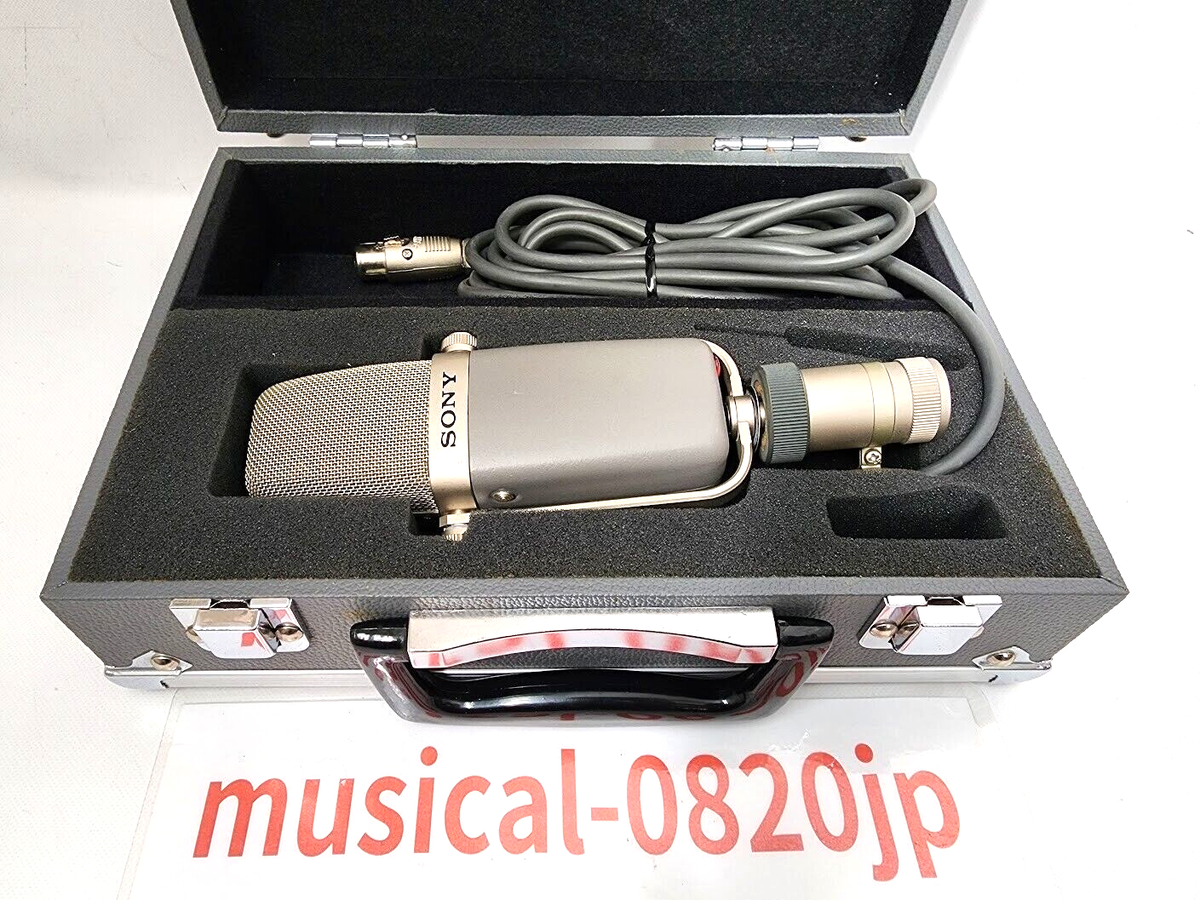 SONY C-38B Multi-Pattern Condenser Microphone Cable & Hard Case | eBay
