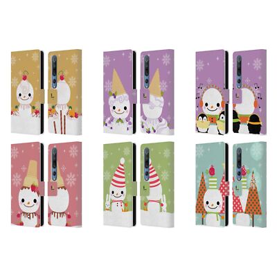 HEAD CASE DESIGNS SNOWMEN LEATHER BOOK WALLET CASE COVER FOR XIAOMI PHONES