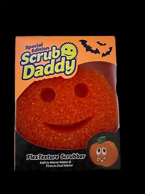 Scrub Daddy Special Edition Halloween  Pumpkin Jack-O-Lantern Scrubber Sponge