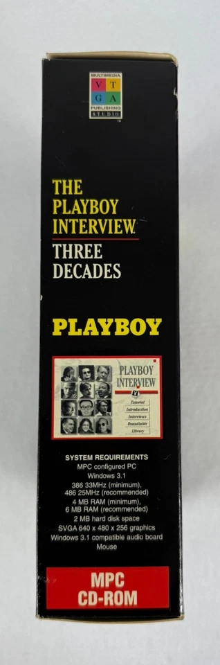 Playboy Interview: Three Decades – MPC CD-ROM Big Box PC Software (Sealed) - Image 2 of 4