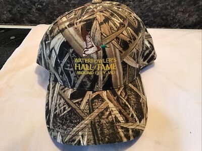 Waterfowlers Hall of Fame Mound City Mo. ball cap adjustable Camoflauge