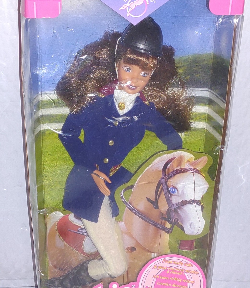 Mattel EQUESTRIAN BARBIE Poseable Horse Riding Brunette Doll 1997 NOS  Sealed Box | eBay