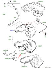 Clip tubo protezione impianto carburante LAND ROVER DEFENDER L663 LR093728 NUOVO ORIGINALE