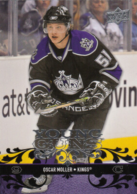2008-09 #222 Upper Deck  Oscar MOLLER  Young Guns RC  - Los Angeles Kings