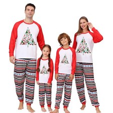 Matching Family Pajamas Sets Christmas PJ's Jammies Holiday Sleepwear Loungew...