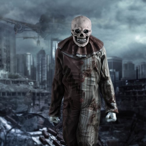 Halloween Face Skeleton Mask Headgear Scary Horror Costume Cosplay Accessories - Picture 9 of 21