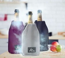 Borsa Termica Bottiglie di Vino Champagne, Refrigeratore Raffredda Ghiaccia Gel
