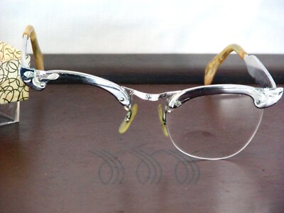 Vintage COC Eyeglasses Silver Granny Glasses 5 1/2 Eye Glass Frames