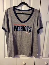 NWT Official NFL WOMENS Metallic / Sequend Short Sleeved T-Shirt Tshirt
