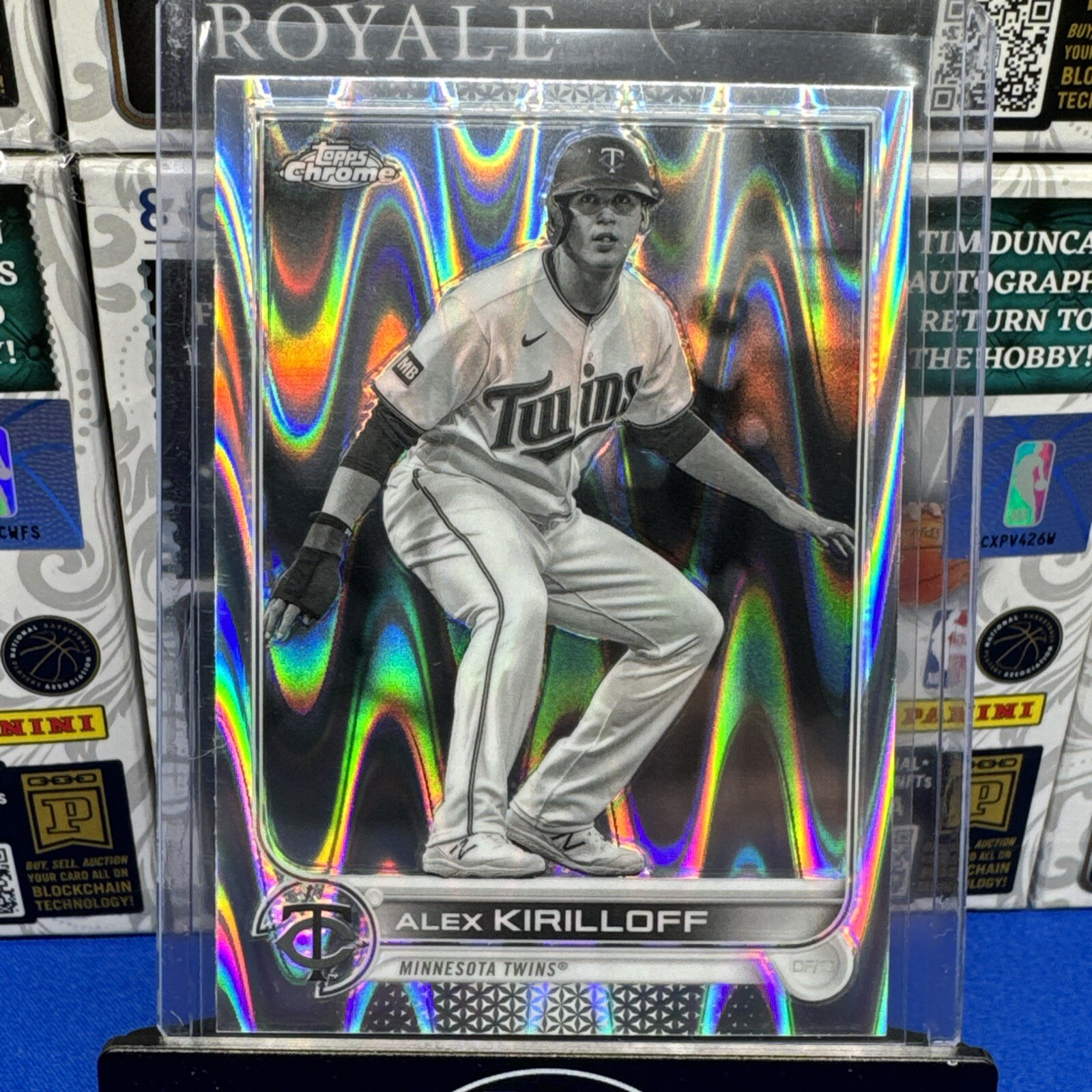2022 Topps Chrome Sonic - Black & White RayWave Refractor #105 Alex Kirilloff