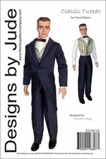Classic Tuxedo Doll Clothes Sewing  Pattern for Trent Osborn, Ashton Drake