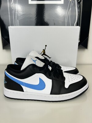 WMNS Air Jordan 1 Low Black University Blue DC0774-041 Women's Sz WMNS Air Jordan 1 Low Black University Blue DC0774-041 Women's Sz
