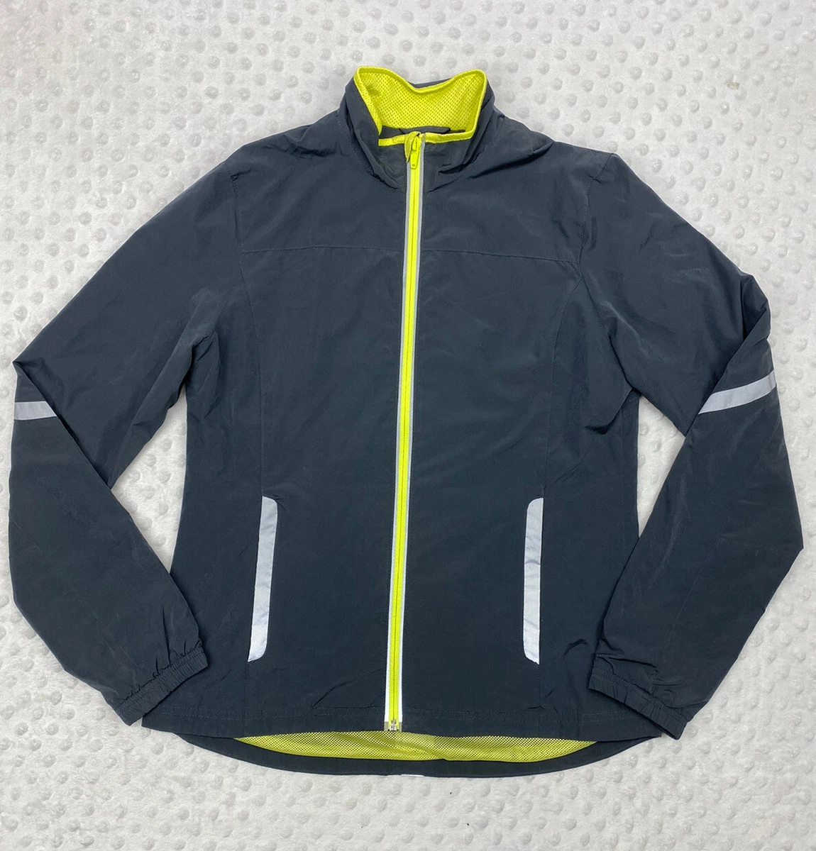 Gap Body Womens Athletic Jacket Reflective Night Running M Gray | eBay