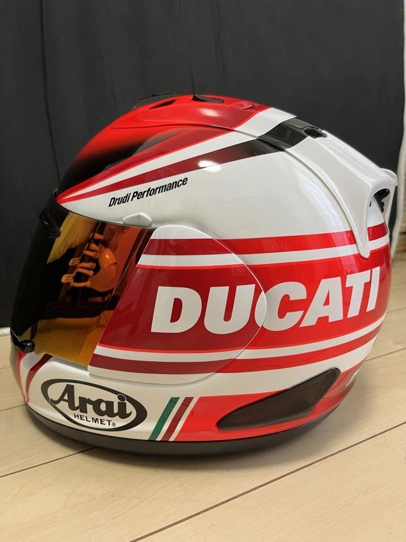 Arai RX7-RR5 Ducati D Corsa Stripe Size L 59-60cm USED From Japan