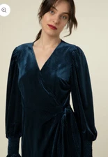 FRNCH Paris Bakhta wrap dress size Large