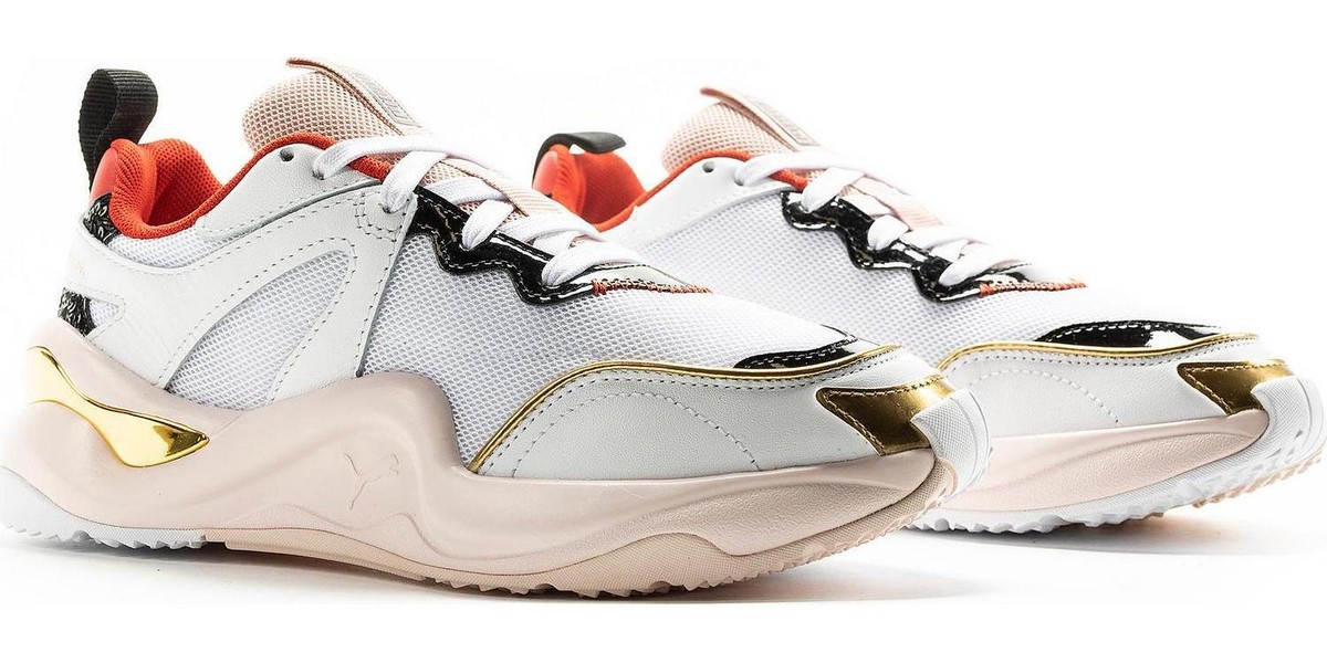 WMNS Puma Charlotte Olympia Rise White Pink Gold 372860-01