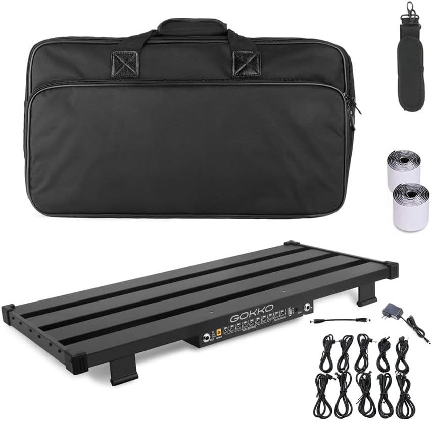 GOKKO Guitar Pedal Board Extra Large 25.6x11.9 Guitar PedalBoards Built