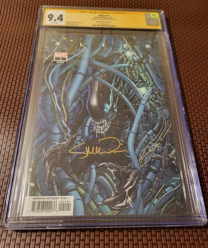 CGC graded Alien Comic Book Slab Signed By Steve Mcniven