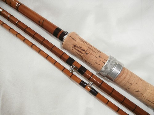 JAMES ASPINDALE "SWIFTDALE" 11 ft BUILT CANE ROD,ORIGINAL STOPPERS AND BAG - Photo 14/19
