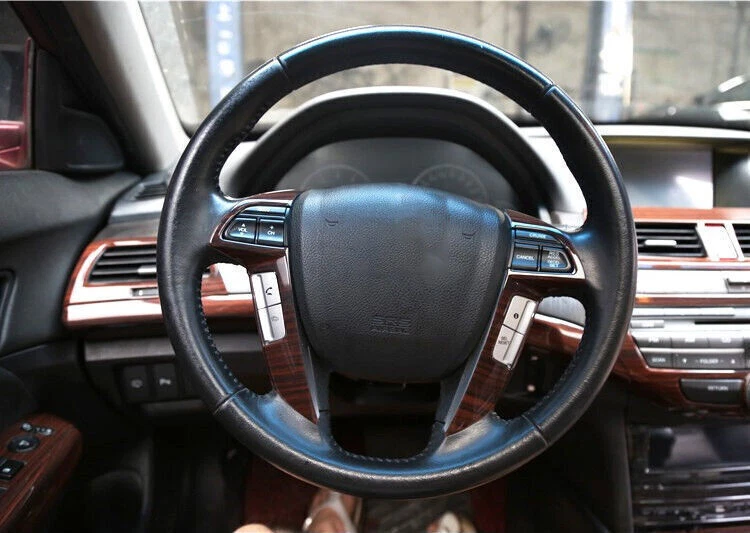 Cuadro volante delantero madera roja 2* para Honda Accord Crosstour 2008-2013 Foto 3 de 4