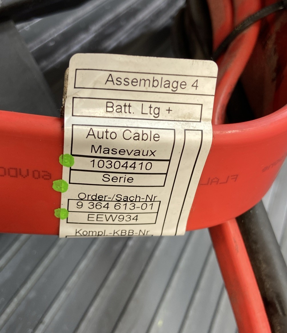 2017-2023 Rolls Royce Dawn RR6 Battery Lead Positive UnderFloor 9364613 OEM