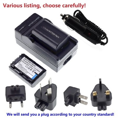 NP-FH50 Battery or charger for Sony CyberShot DSC-HX1 DSC-HX100V HX200V HDR-TG5V