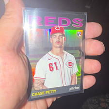 Topps 2025 Archives Chase Petty RC Rookie #18 Cincinnati Reds Baseball Card. rookie card picture