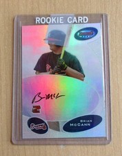 2003 Bowman's Best autograph auto RC rookie card Brian McCann. rookie card picture