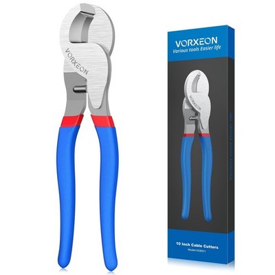 10Inch Cable Cutter Heavy Duty Wire Cutter High Leverage Electrical Cable Cutter