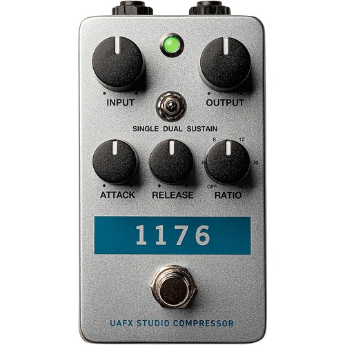 Universal Audio UAFX 1176 Studio Compressor Effects Pedal Silver LN