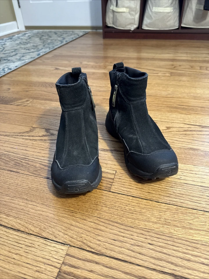 Icebug Metro L BUGrip Mujer Talla 8 Tachonado Caminar Nieve Hielo Negro Botas Gamuza Foto 3 de 4