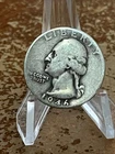 1946 Washington Silver Quarter, Average Circulated 90% Silver  # RJ121