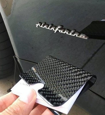 Carbon Fiber Business Card Holder Made In The USA. Holds 25 Business Cards