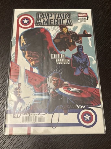 Captain America Cold War Alpha #1e One-Shot 2023 Marvel Comics Variant Signed