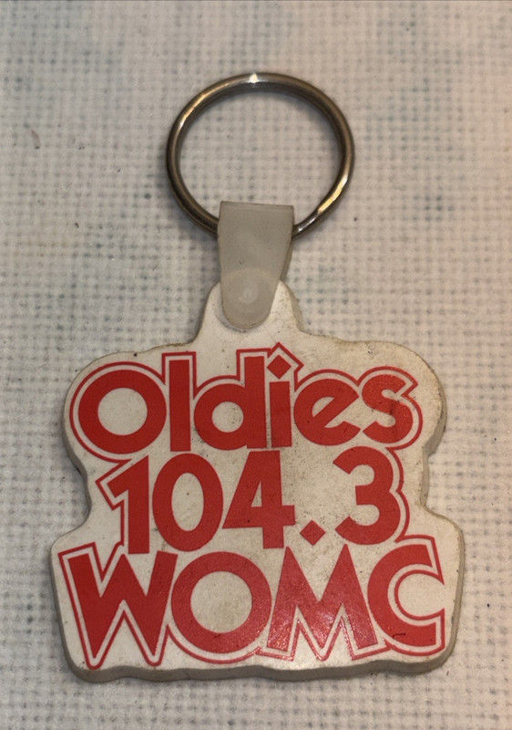 Vintage Detroit Radio Oldies 104.3 WOMC Keychain